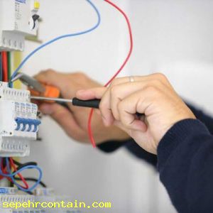 نحوه سیم کشی و برق کشی کانکس