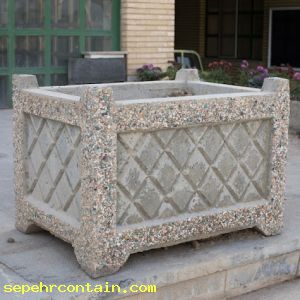 گلدان بتنی پیش ساخته